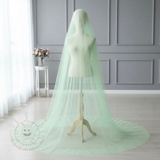 Feintüll light mint 160 cm