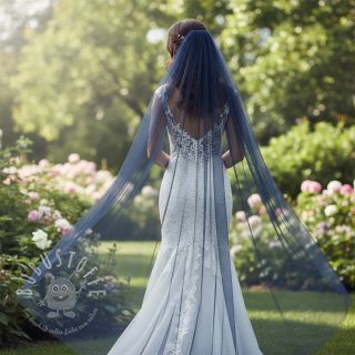 Feintüll navy 160 cm