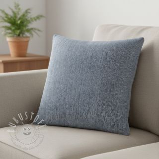 Leinen mit Baumwolle Fishbone navy