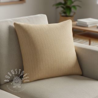 Leinen mit Baumwolle Fishbone camel