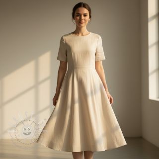 Leinen mit Baumwolle Fishbone natural