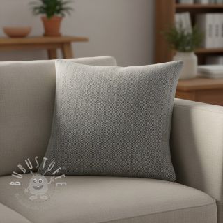 Leinen mit Baumwolle Fishbone black