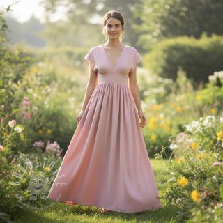 Leinen mit Baumwolle Fishbone pink