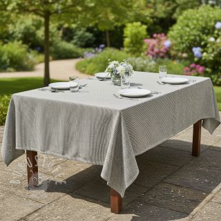 Leinen mit Baumwolle Lira mini stripe black