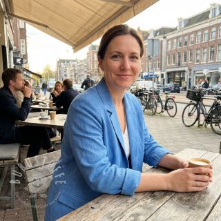 Leinen mit Baumwolle Fishbone cobalt