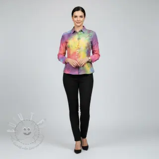 Baumwollstoff EMBROIDERY Tie dye Della design A
