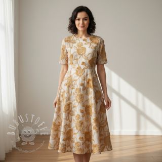 Baumwollstoff TIE DYE EMBROIDERY Swingy design A