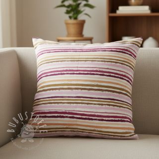 Baumwollstoff Small stripes Snoozy old pink