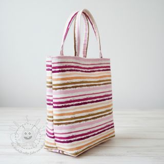 Baumwollstoff Small stripes Snoozy old pink