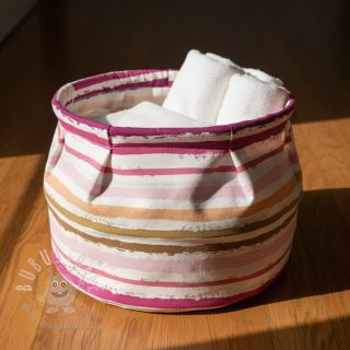 Baumwollstoff Big stripes Snoozy old pink