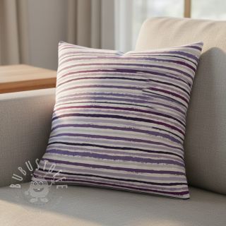 Baumwollstoff Small stripes Snoozy violet