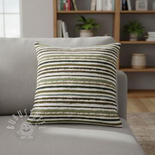 Baumwollstoff Small stripes Snoozy taupe