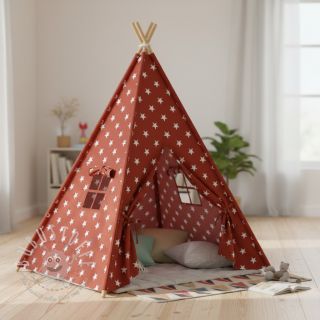 Baumwollstoff Stars terra