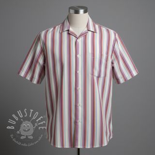 Baumwollstoff YARN DYED Line multi