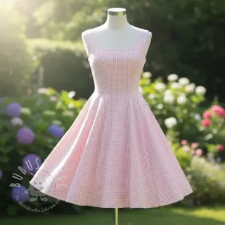 Baumwollstoff YARN DYED CHECK BRUSHED light rose