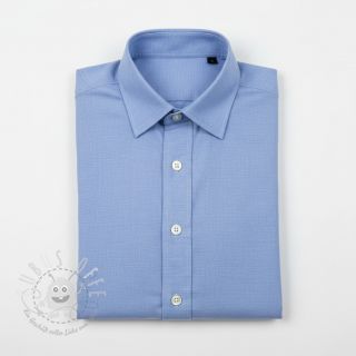 Baumwollstoff popeline dark sky blue