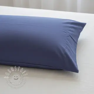 Baumwollstoff popeline dark blue lavender