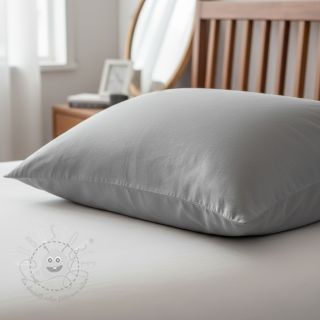 Baumwollstoff popeline metal grey