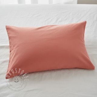 Baumwollstoff popeline dark coral
