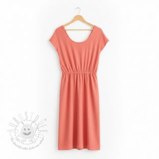 Baumwollstoff popeline dark coral