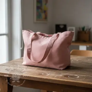 Baumwollstoff popeline dark rose