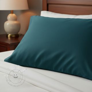 Baumwollstoff popeline dark cyan