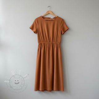 Baumwollstoff popeline rust