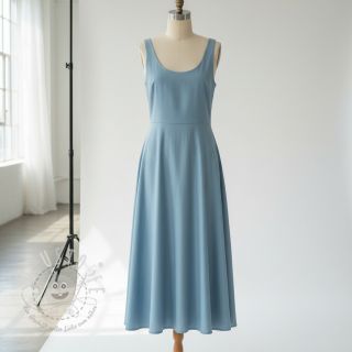 Baumwollstoff popeline light indigo