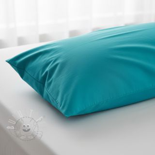 Baumwollstoff popeline turquoise
