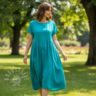Baumwollstoff popeline turquoise