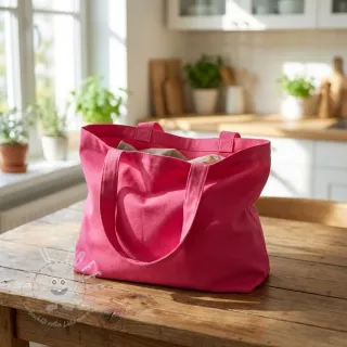 Baumwollstoff popeline pink