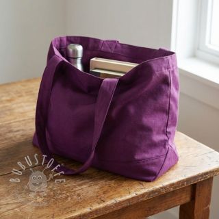 Baumwollstoff popeline dark purple