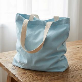 Baumwollstoff popeline light blue