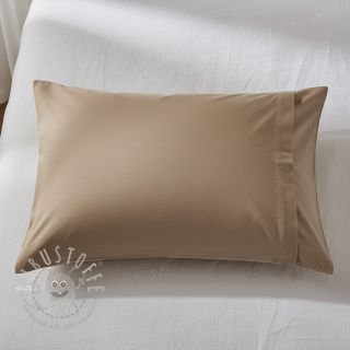 Baumwollstoff popeline taupe