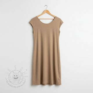 Baumwollstoff popeline taupe