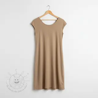 Baumwollstoff popeline taupe