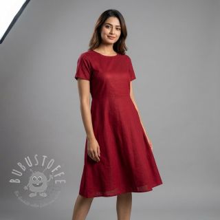 Baumwollstoff popeline wine