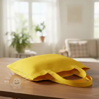 Baumwollstoff popeline lemon