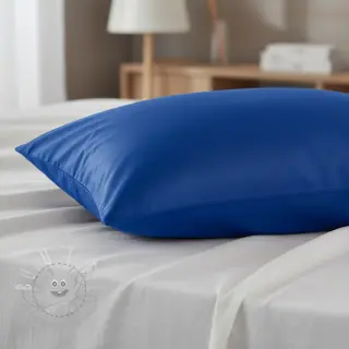 Baumwollstoff popeline cobalt