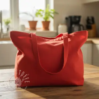 Baumwollstoff popeline red