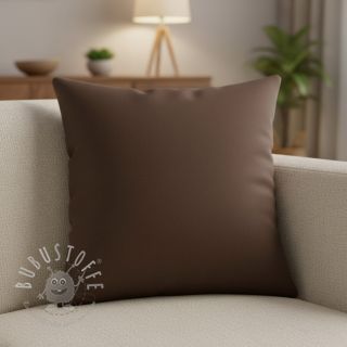 Baumwollstoff popeline dark brown