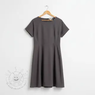 Baumwollstoff popeline dark grey