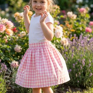 Baumwollstoff Check rosa