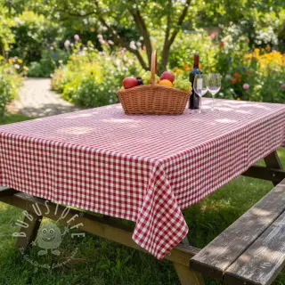Baumwollstoff Check red