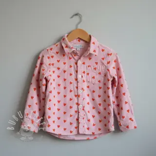 Baumwollstoff FLANNEL Hearts pink