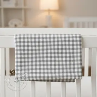 Baumwollstoff FLANNEL Check sage