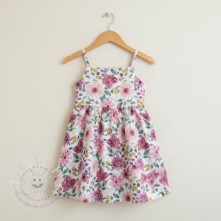 Baumwollstoff Flower Sonja mauve digital print