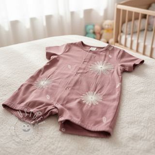 Baumwollstoff EMBROIDERY Flowie mauve