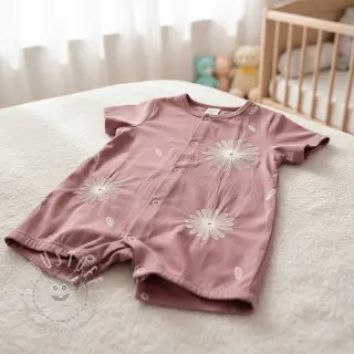 Baumwollstoff EMBROIDERY Flowie mauve