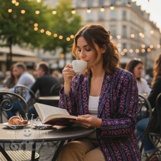 Baumwollstoff Motif stripe navy digital print